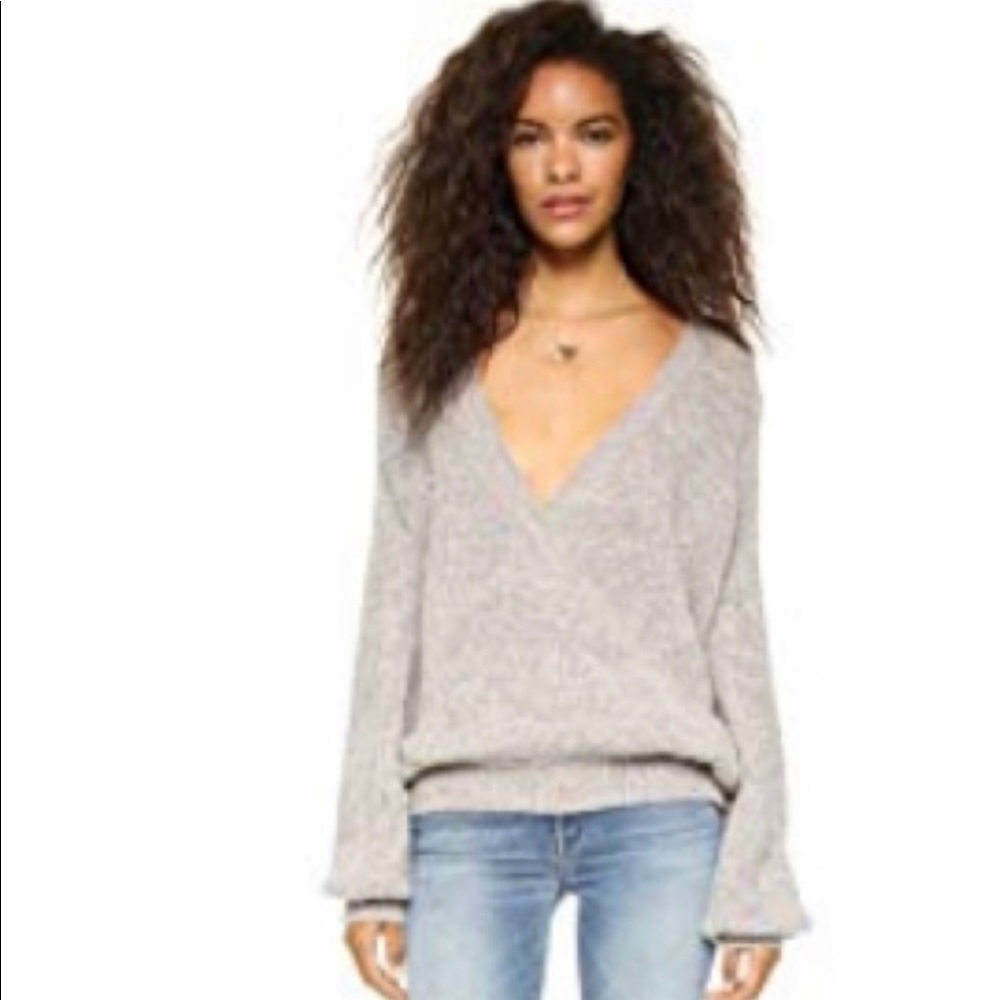 Free People Karina Faux Wrap Sweater NWOT - Picture 1 of 4